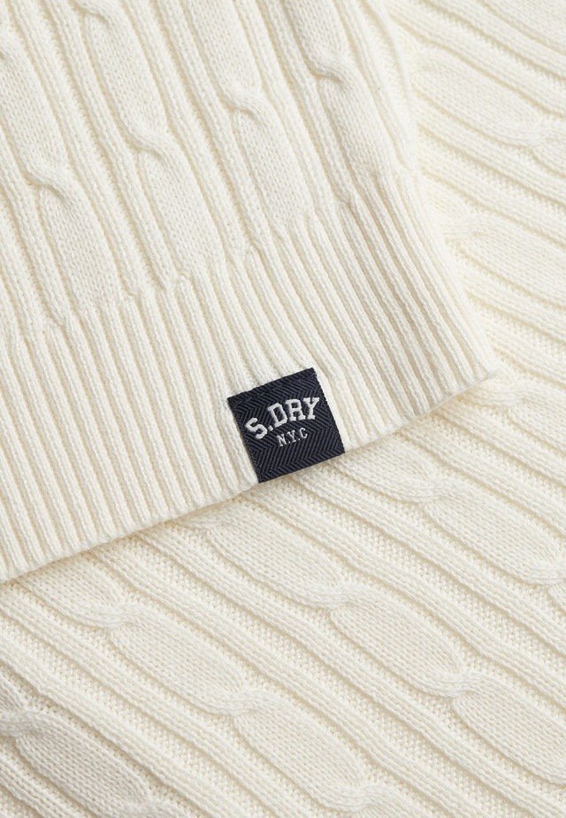 Superdry Strickjacke »SLOUCHY CABLE CARDIGAN« Baumwollmischung