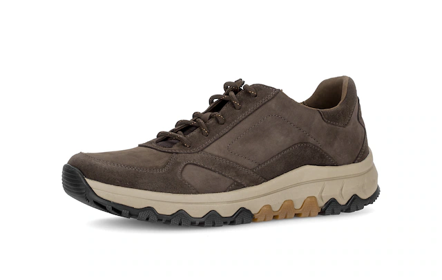 Gabor Sneaker Halbschuh, Schnürer, Kontrastbesatz, in Weite G (= weit)