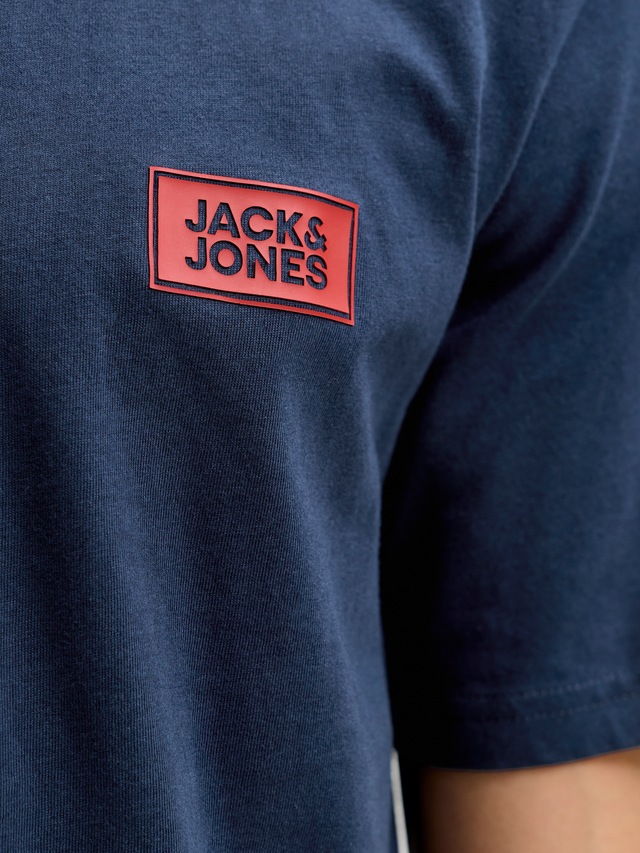 Jack & Jones PlusSize Rundhalsshirt »JJRUSH TEE SS CREW NECK SN PLS« Baumwolle, regular fit