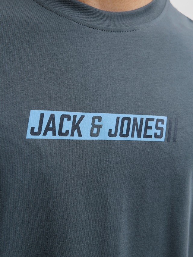 Jack & Jones PlusSize Rundhalsshirt »JJMUNK TEE SS CREW NECK SN PLS« Baumwolle, normal geschnitten