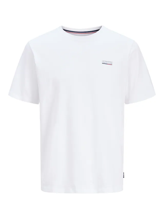 Jack & Jones Rundhalsshirt »JJKYLE TEE SS CREW NECK« aus Baumwolle und Jersey, mit geradem Abschluss, ohne Verschluss