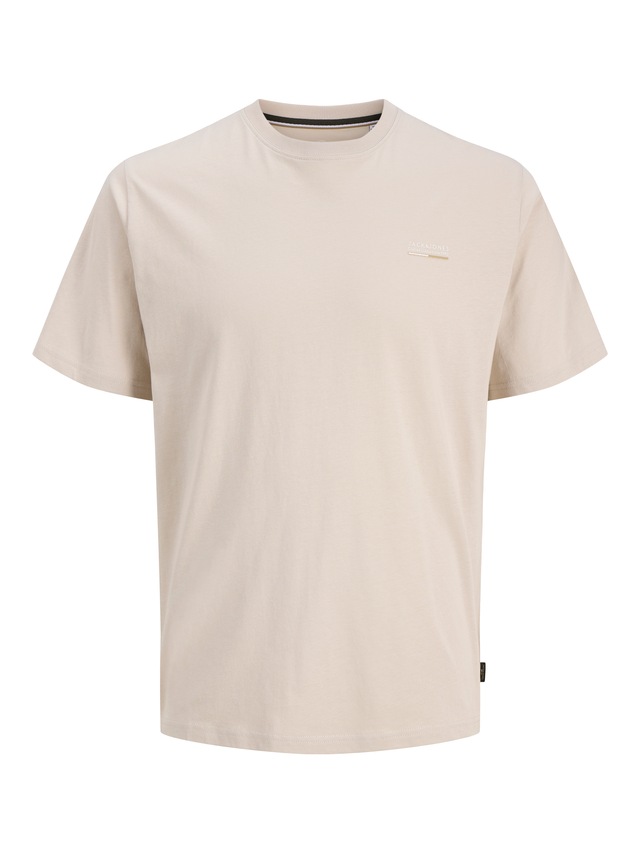 Jack & Jones Rundhalsshirt »JJKYLE TEE SS CREW NECK« aus Baumwolle und Jersey, mit geradem Abschluss, ohne Verschluss