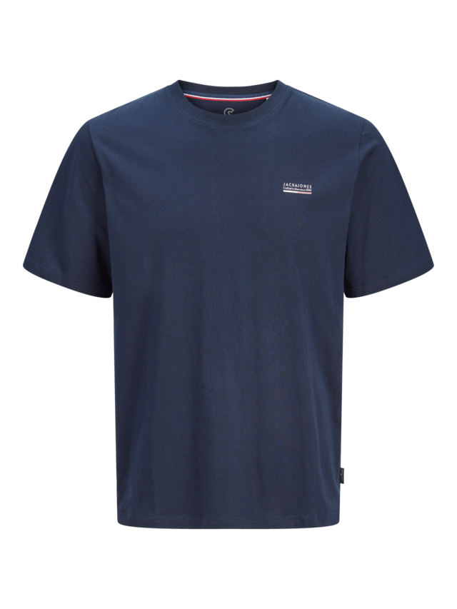 Jack & Jones Rundhalsshirt »JJKYLE TEE SS CREW NECK« aus Baumwolle und Jersey, mit geradem Abschluss, ohne Verschluss