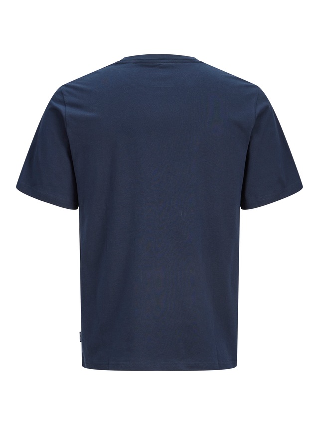 Jack & Jones Rundhalsshirt »JJKYLE TEE SS CREW NECK« aus Baumwolle und Jersey, mit geradem Abschluss, ohne Verschluss