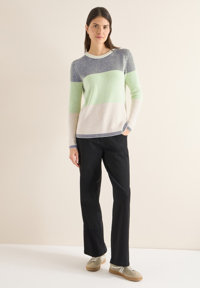Cecil Strickpullover im Color Block Design