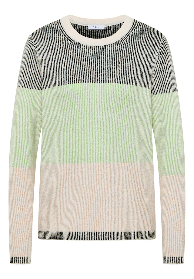 Cecil Strickpullover im Color Block Design