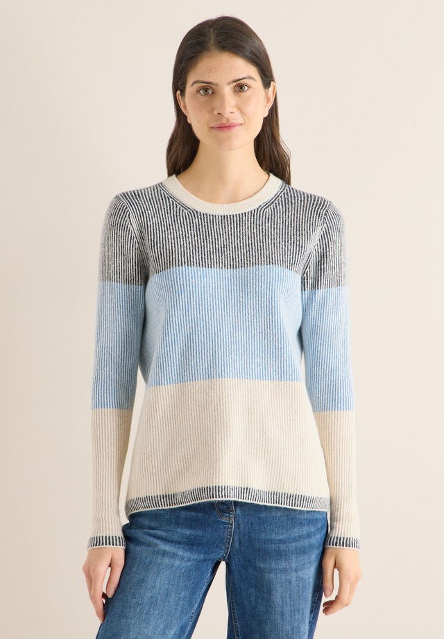 Cecil Strickpullover im Color Block Design