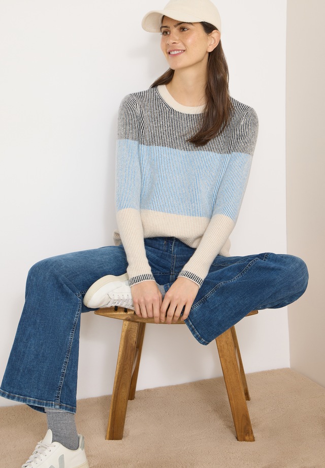 Cecil Strickpullover im Color Block Design