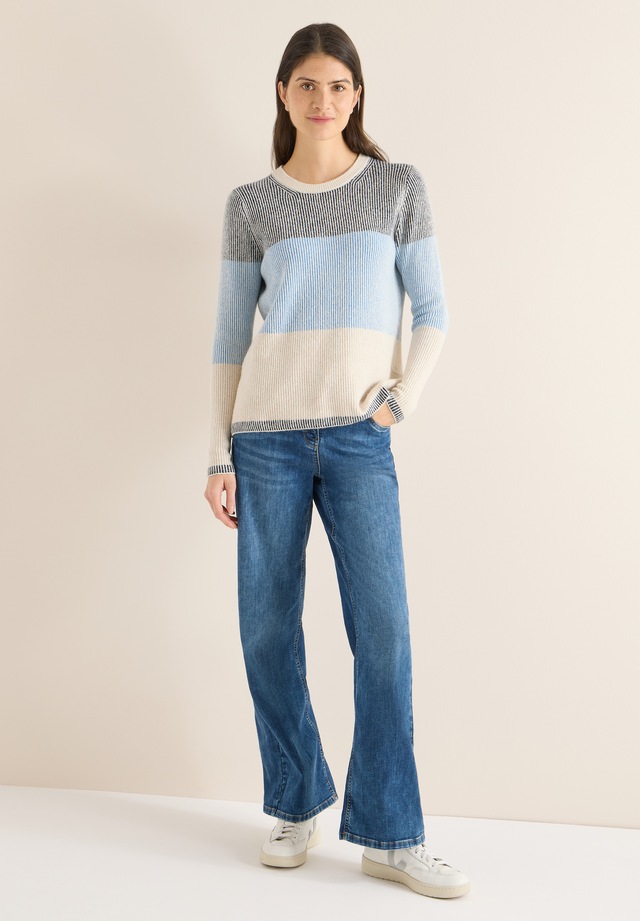 Cecil Strickpullover im Color Block Design