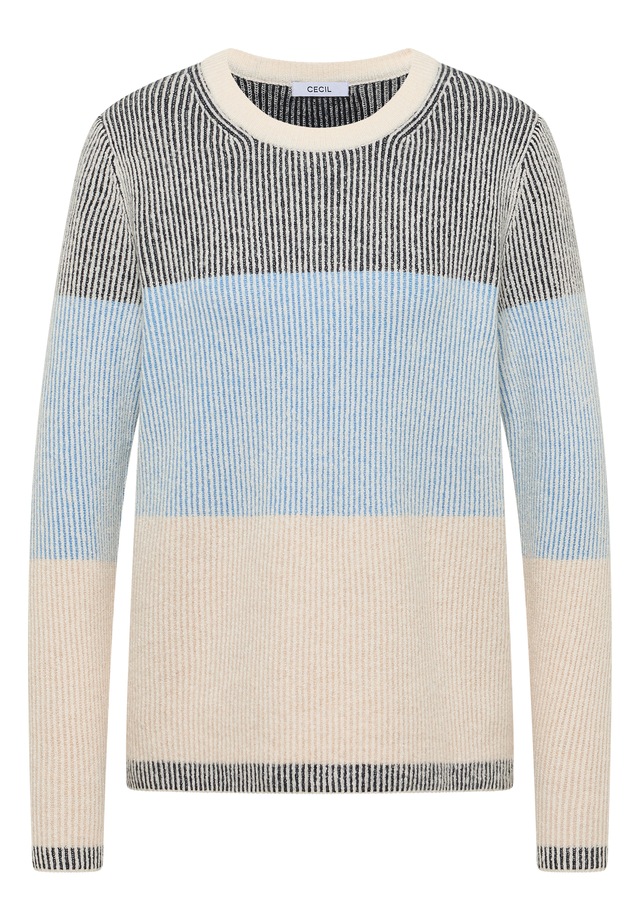 Cecil Strickpullover im Color Block Design