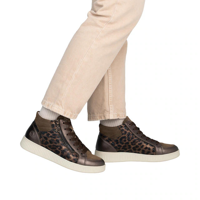 Remonte Sneakerboots Schnürboots, Stiefelette mit seitlichem Reißverschluss