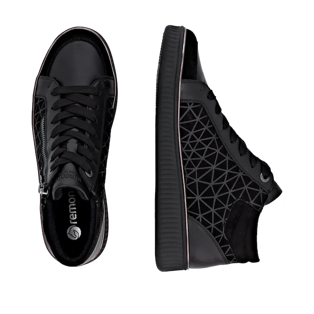 Remonte Sneakerboots Schnürboots, Stiefelette mit seitlichem Reißverschluss