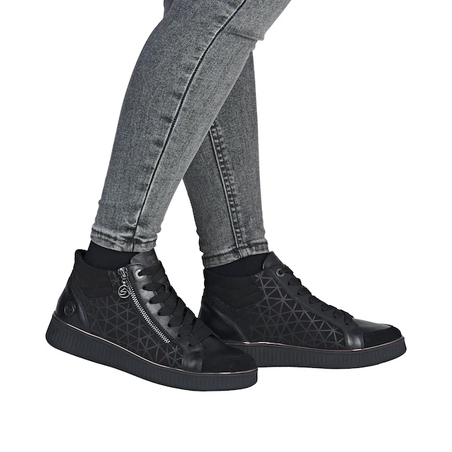 Remonte Sneakerboots Schnürboots, Stiefelette mit seitlichem Reißverschluss