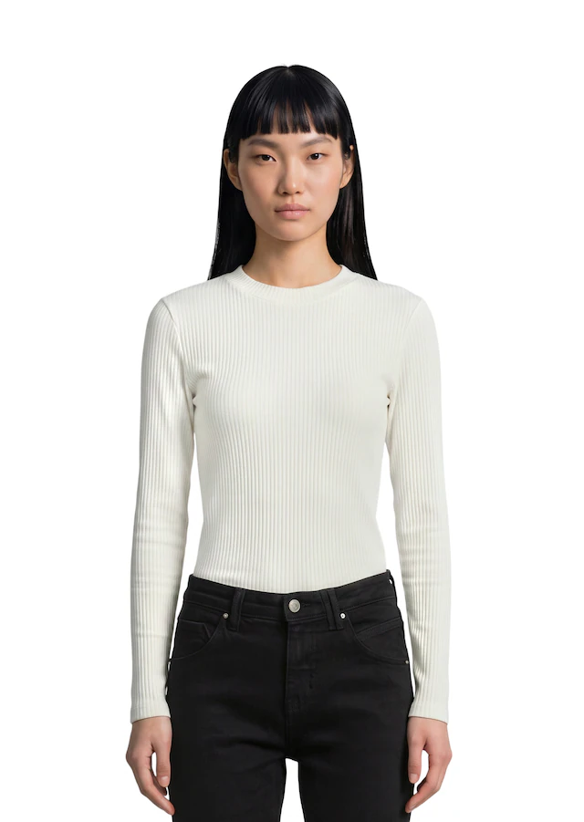 Marc O'Polo DENIM Langarmshirt »aus Rippjersey«