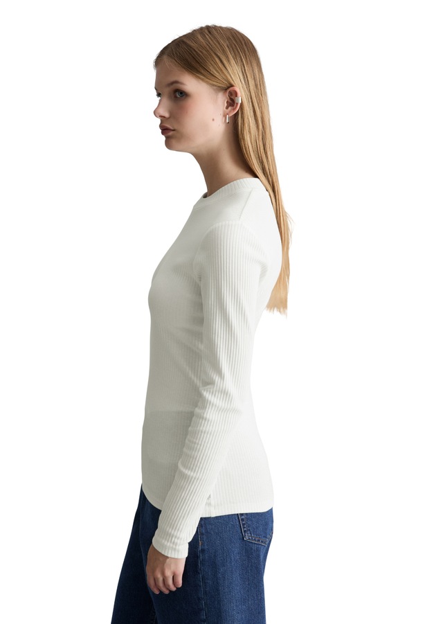 Marc O'Polo DENIM Langarmshirt »aus Rippjersey«