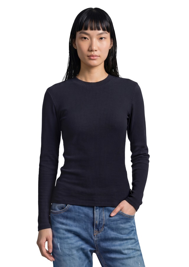 Marc O'Polo DENIM Langarmshirt »aus Rippjersey«