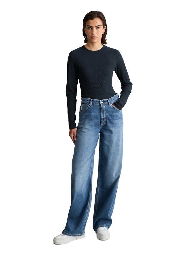 Marc O'Polo DENIM Langarmshirt »aus Rippjersey«