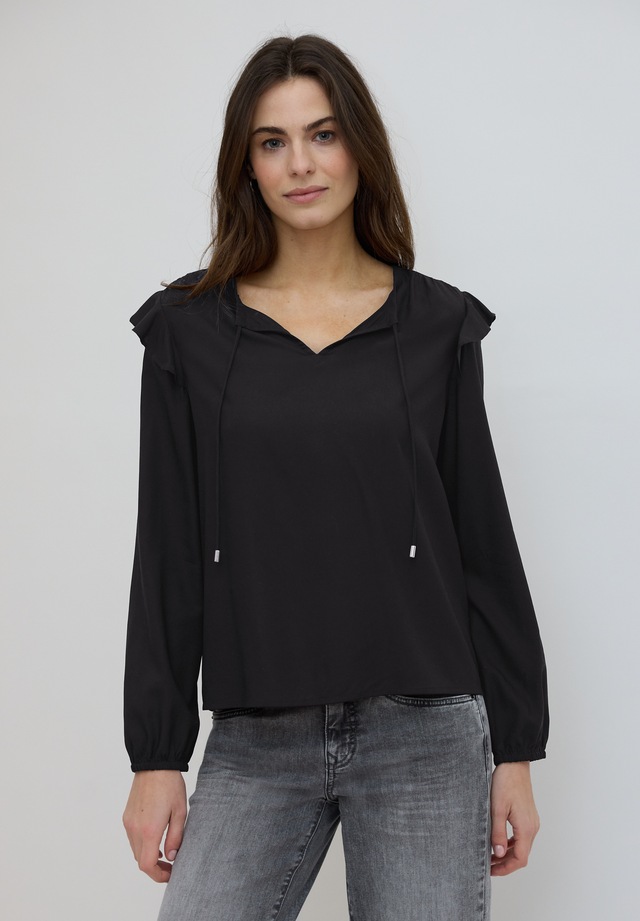 STREET ONE STUDIO Langarmbluse aus softer Viskose