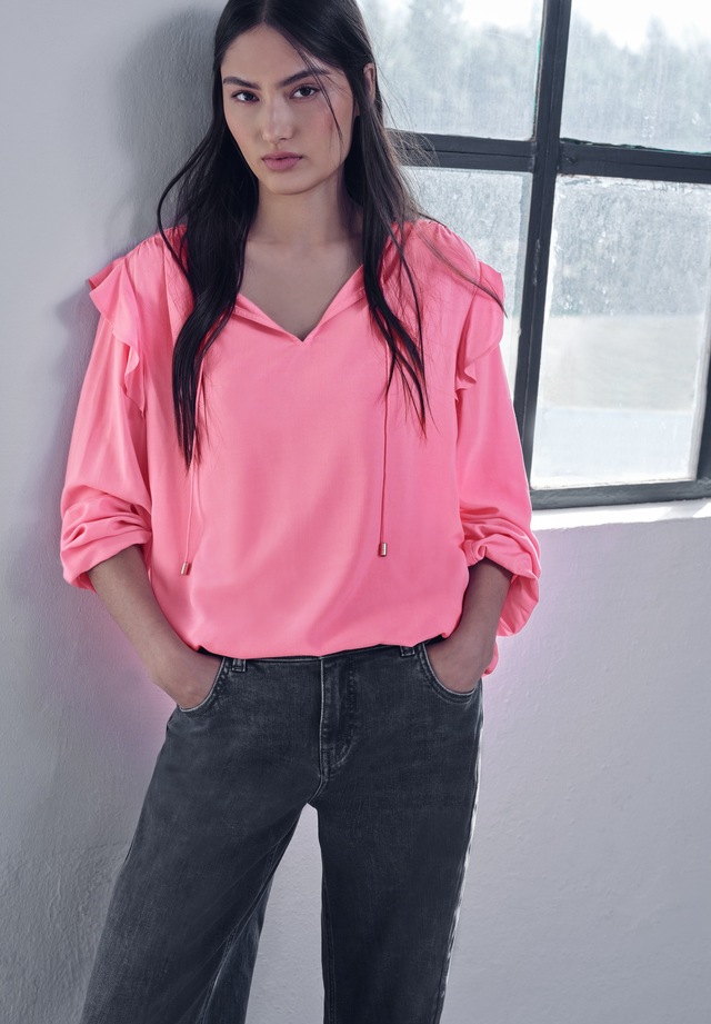 STREET ONE STUDIO Langarmbluse aus softer Viskose