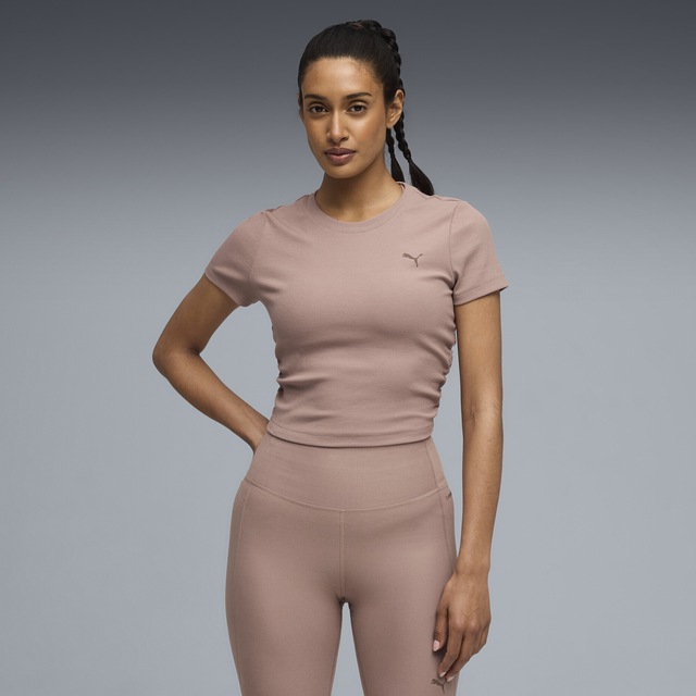 PUMA Trainingsshirt »CLOUDSPUN Slim Geripptes Trainings-T-Shirt Damen«