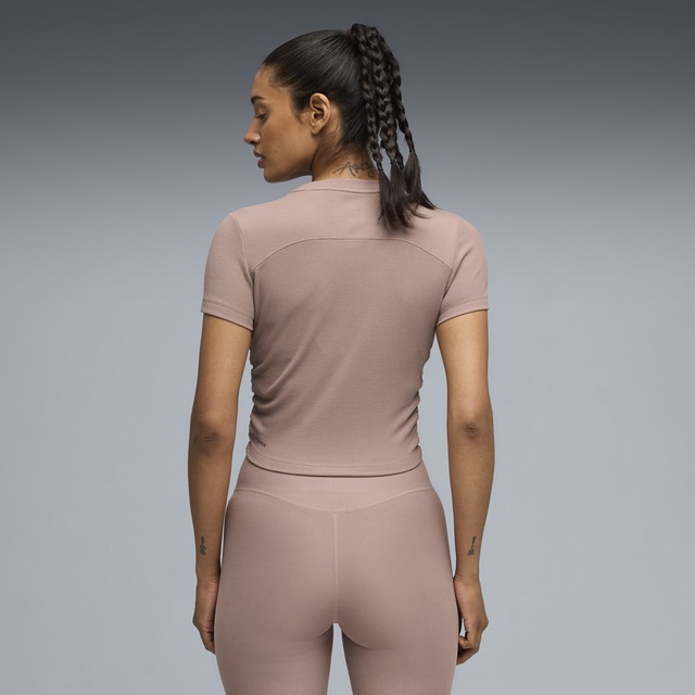 PUMA Trainingsshirt »CLOUDSPUN Slim Geripptes Trainings-T-Shirt Damen«