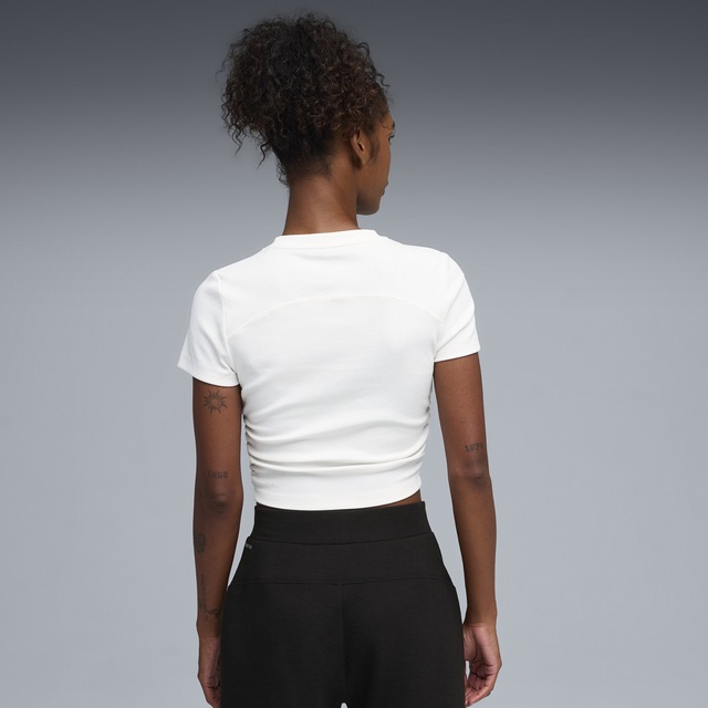 PUMA Trainingsshirt »CLOUDSPUN Slim Geripptes Trainings-T-Shirt Damen«