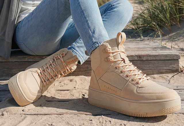 Elbsand Sneaker »Freizeitschuh, Halbschuh, High Top Sneaker, Turnschuh, Schnürschuh« NEU mit wärmendem Futter und wasserabweisender Comfortex-Klimamembran