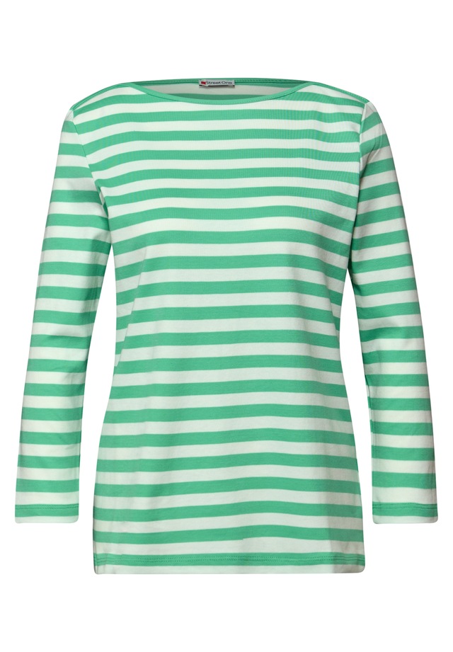 STREET ONE 3/4-Arm-Shirt aus reiner Baumwolle