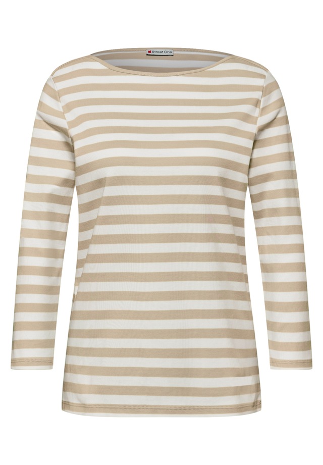 STREET ONE 3/4-Arm-Shirt aus reiner Baumwolle