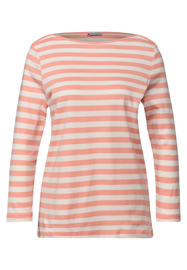 STREET ONE 3/4-Arm-Shirt aus reiner Baumwolle