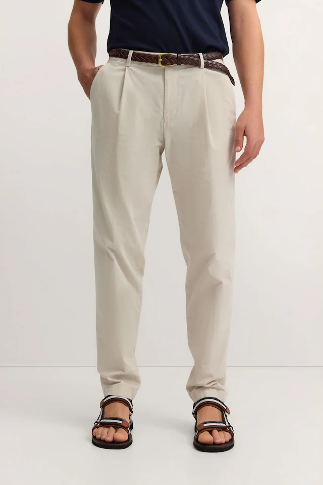 bugatti Bundfaltenhose »Tapered Fit« aus Luxury Pima Cotton Feincord