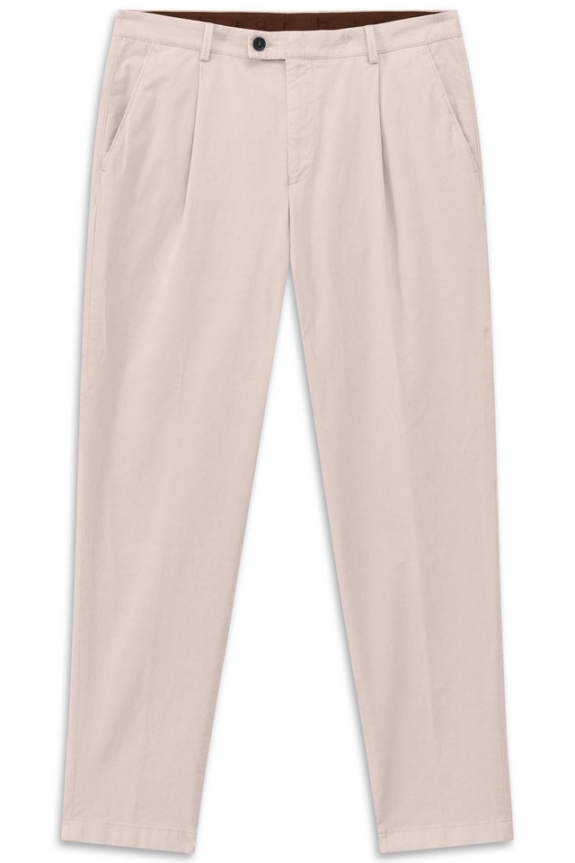 bugatti Bundfaltenhose »Tapered Fit« aus Luxury Pima Cotton Feincord