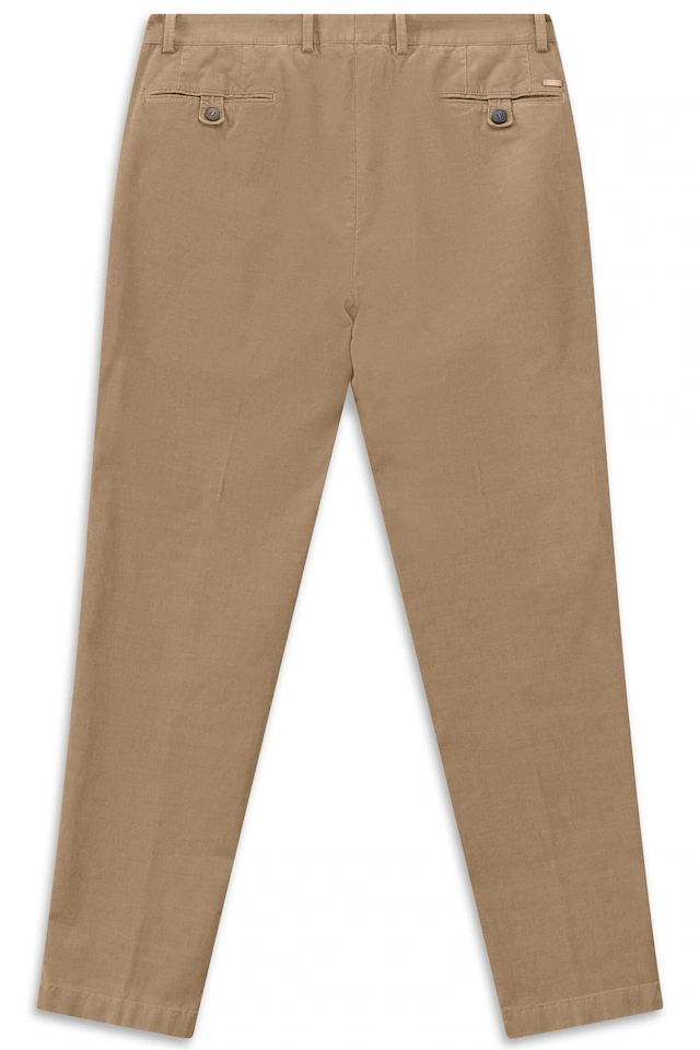 bugatti Bundfaltenhose »Tapered Fit« aus Luxury Pima Cotton Feincord