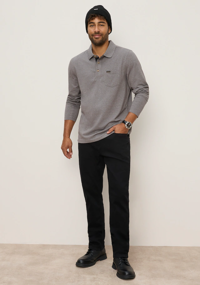 Bruno Banani Langarm-Poloshirt Angenehm weiche Jersey-Qualität trifft auf klassischen Polo-Style