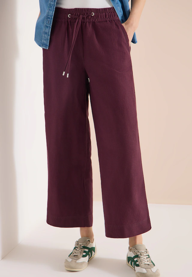 Cecil Stoffhose »Style Neele« mit Gummizug und aus Leinen-Viskose-Mix