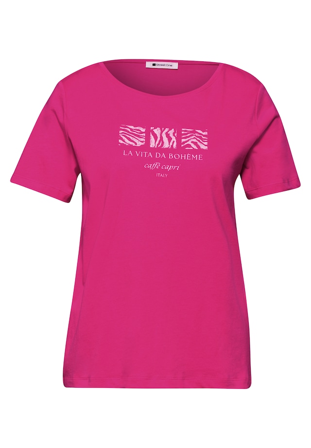 STREET ONE Kurzarmshirt Sommershirt mit Print
