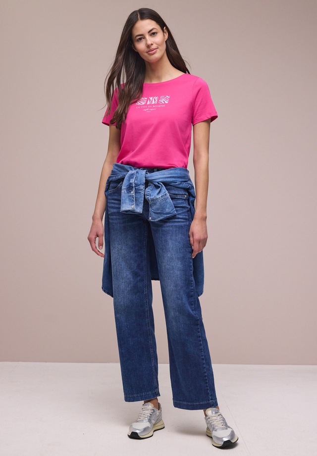 STREET ONE Kurzarmshirt Sommershirt mit Print