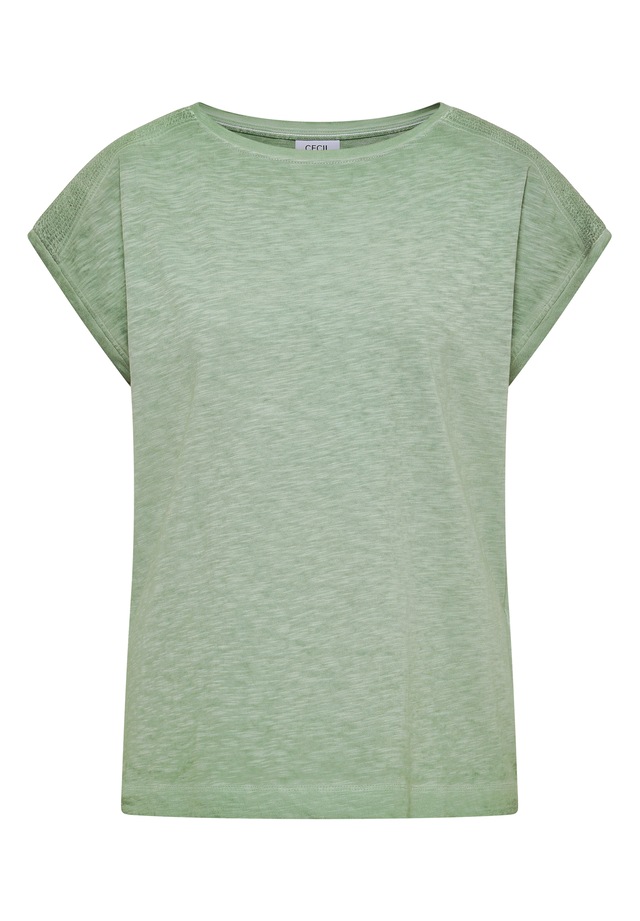 Cecil T-Shirt aus Jersey in Unifarbe