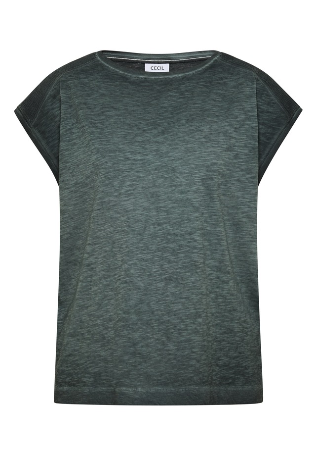 Cecil T-Shirt aus Jersey in Unifarbe