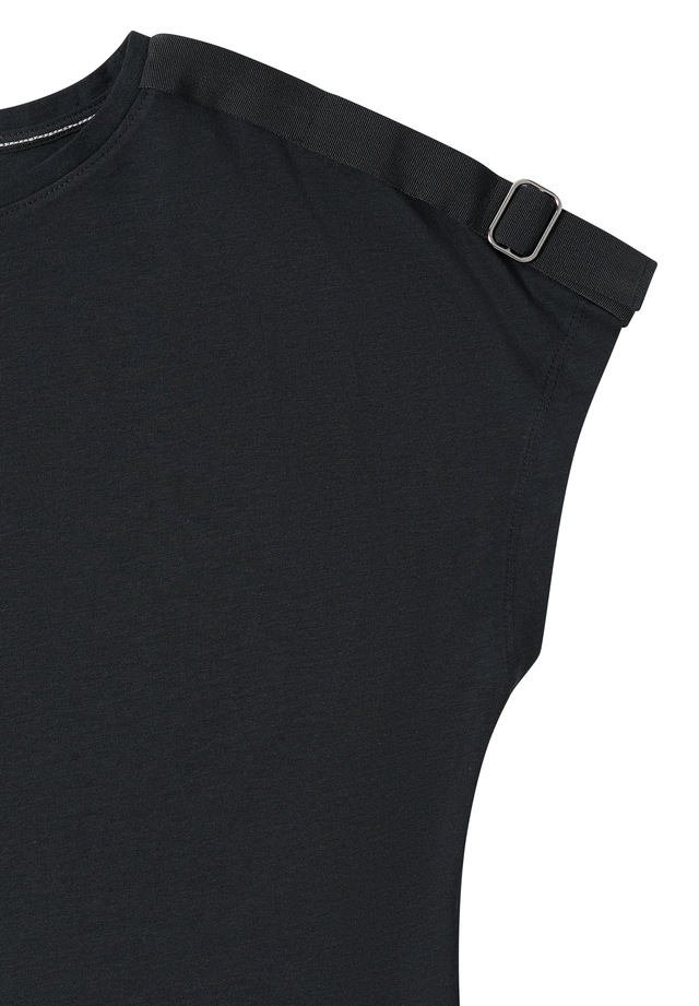 Cecil Kurzarmshirt Sommershirt mit Schnallendetail