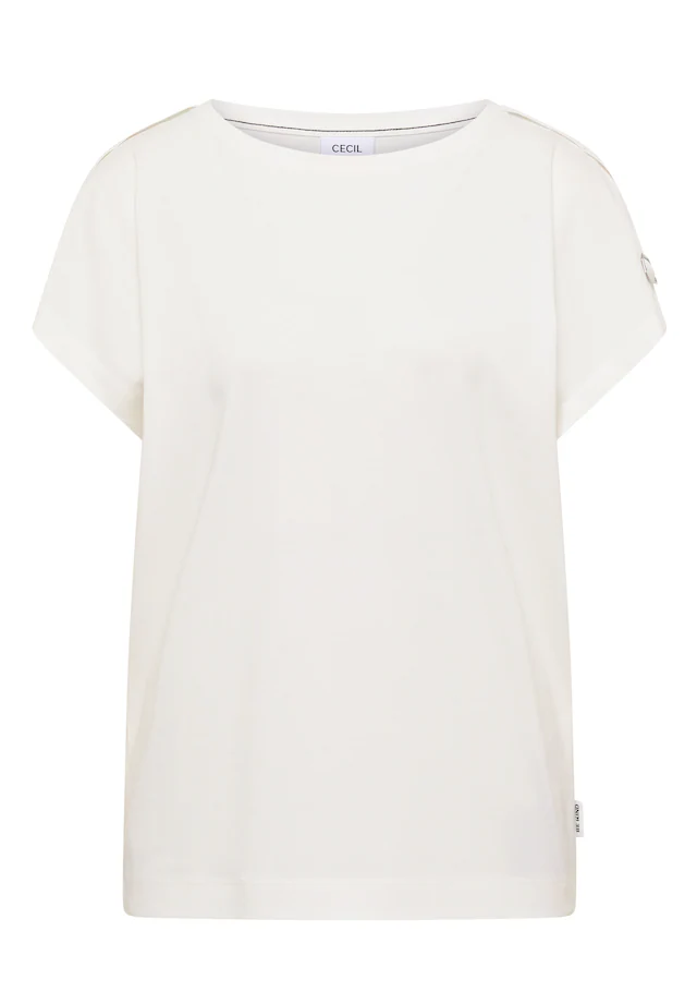 Cecil Kurzarmshirt Sommershirt mit Schnallendetail