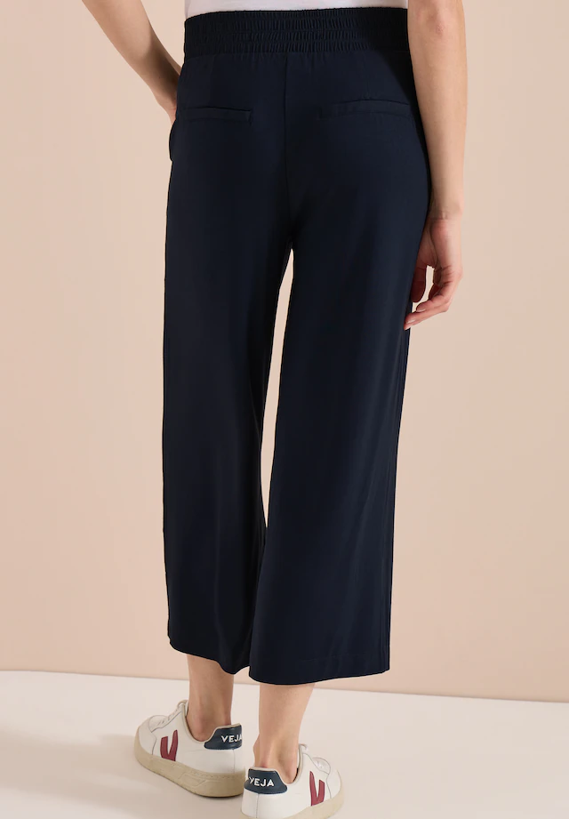 Cecil Jerseyhose »Style Neele« mit elastischem Schlupfbund, High-Waist, Wide Leg