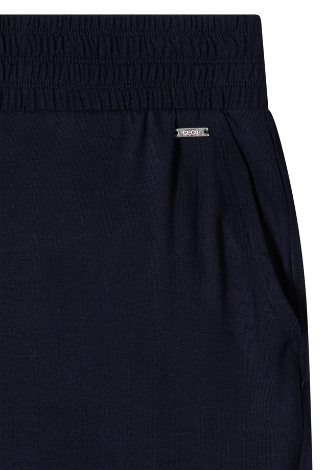 Cecil Jerseyhose »Style Neele« mit elastischem Schlupfbund, High-Waist, Wide Leg