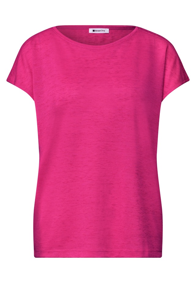 STREET ONE T-Shirt aus softem Materialmix