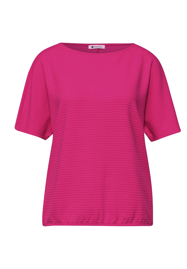 STREET ONE T-Shirt mit U-Boot-Ausschnitt