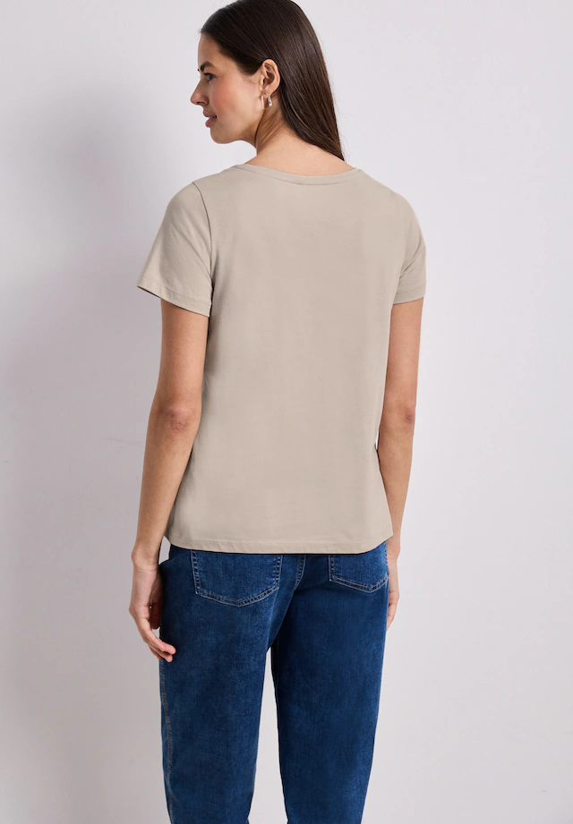 STREET ONE T-Shirt aus reiner Baumwolle