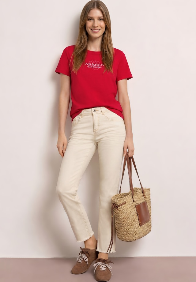 STREET ONE T-Shirt aus reiner Baumwolle