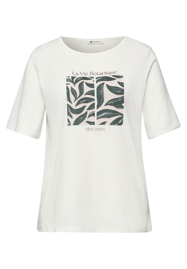 STREET ONE T-Shirt »Style Lea« Rundhalsusschnitt, Modalmix, mit Frontprint