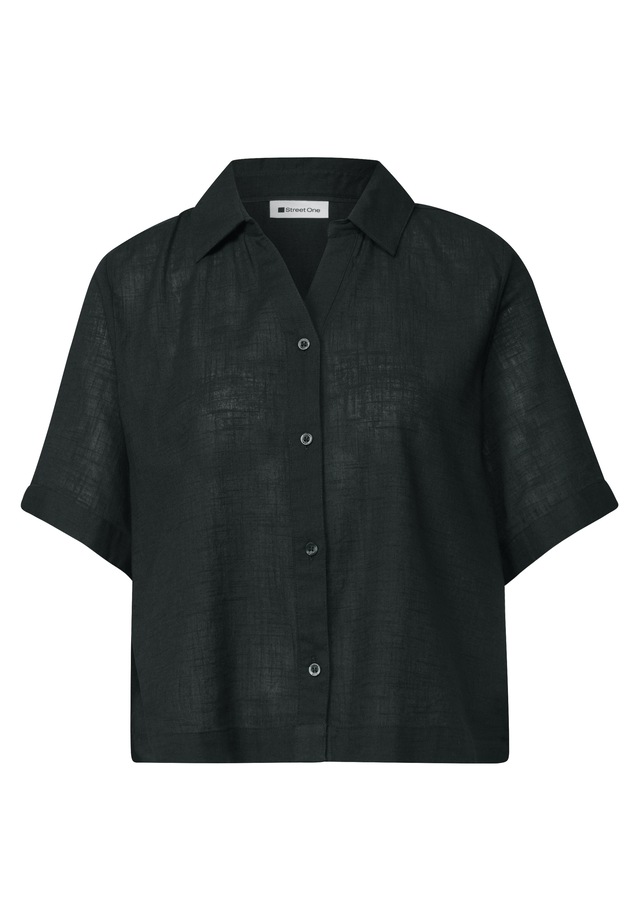 STREET ONE Hemdbluse aus reiner Baumwolle