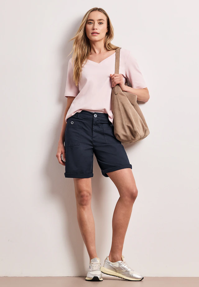 STREET ONE Bermudas »Style Yulius« Sommershorts mit Turn-Up